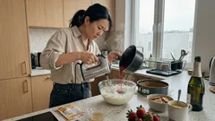 Sernik na zimno z truskawkami jak z cukierni: gładki krem, stabilne warstwy i prosty plan chłodzenia