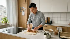 Strudel z lawasza w 20 minut: chrupiący deser z jabłek bez wałkowania ciasta