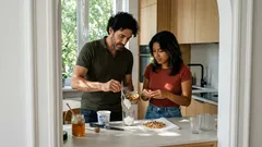 Deser z 3 składników w 5 minut: jogurt grecki z miodem i orzechami (wygląda jak z kawiarni)