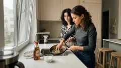 Wymieszaj płyn do naczyń z cukrem. Ta pasta pomaga na tłuszcz, ale nie na każdej powierzchni