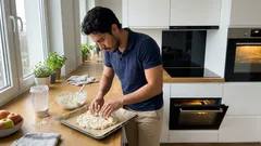 Banan w twarogowo-owsianej otulinie: deser bez mąki, gotowy w 20 minut