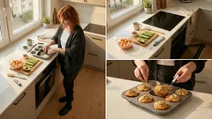 Sushi-keksy z piekarnika: domowe sushi bez rolowania, z ryżem i rybą pod kontrolą