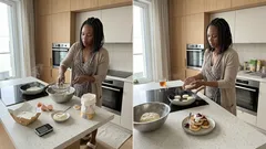 Proporcja, która ratuje syrniki: 400 g twarogu i 2 żółtka – masa trzyma formę, środek zostaje miękki