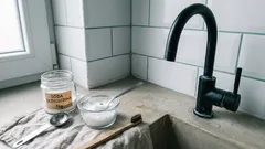 Zacieki i osad w łazience? Soda oczyszczona z wodą gazowaną działa zaskakująco dobrze — tylko uważaj na te powierzchnie