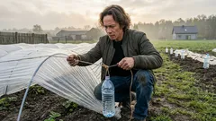 Wiatr zrobił z tunelu latawiec — zamiast cegieł użyłem butelek i sznurka (krok po kroku)