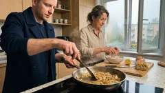 Kanapki z paluszkami krabowymi i smażoną cebulą, które robi się w 10 minut