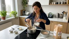 Jak zrobić kremową owsiankę, która nie wychodzi jak klej? Proste proporcje i trik z mlekiem