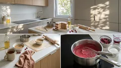 Tort postny z kremem żurawinowym na kaszy mannie — prostszy, niż myślisz