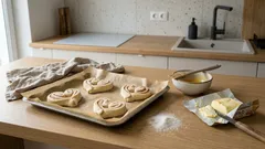 Pluszki‑serduszka jak z piekarni: maślane bułeczki z cukrem krok po kroku