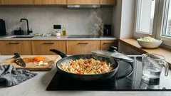 Kapusta smażona z pomidorami z patelni – proste, postne danie z lekką karmelizacją