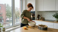 Twarożnik bez spodu z pomarańczą: prosty przepis z jednej miski