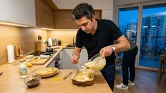 Nalysnyky, czyli zapiekane naleśniki z twarogiem w śmietanowej zalewie