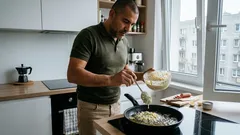 Pierożki na kefirze bez drożdży: puszyste smażone łyżką w 15 minut